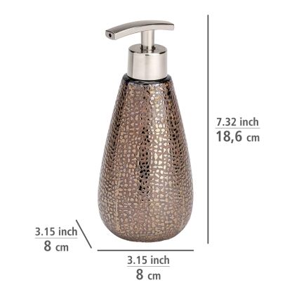 WENKO 69109800 - Bathroom set MARRAKESH 12,5x41 cm brown