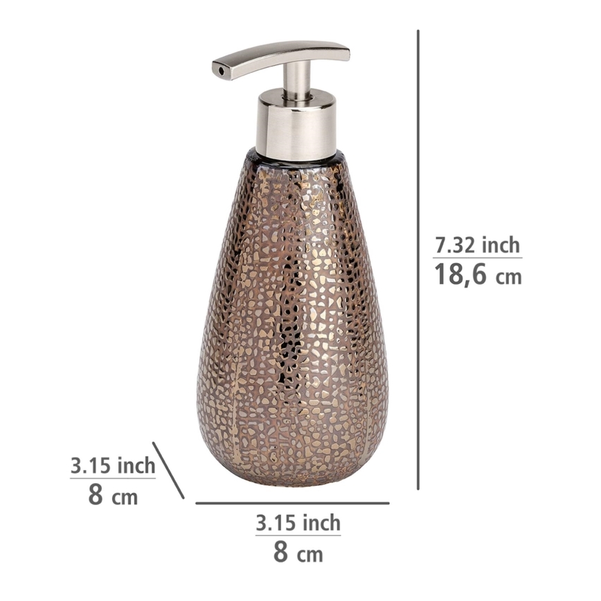 WENKO 69109800 - Bathroom set MARRAKESH 12,5x41 cm brown