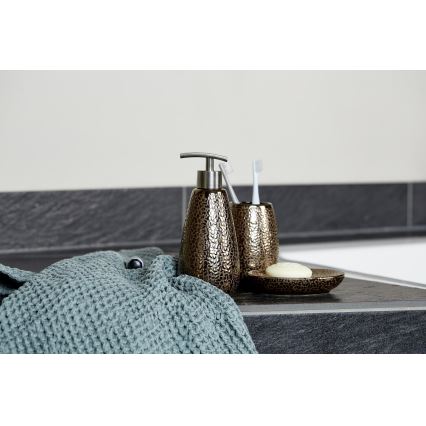 WENKO 69109800 - Bathroom set MARRAKESH 12,5x41 cm brown