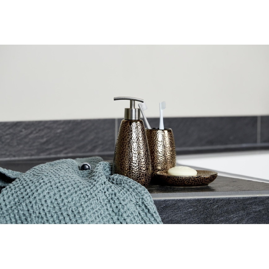 WENKO 69109800 - Bathroom set MARRAKESH 12,5x41 cm brown