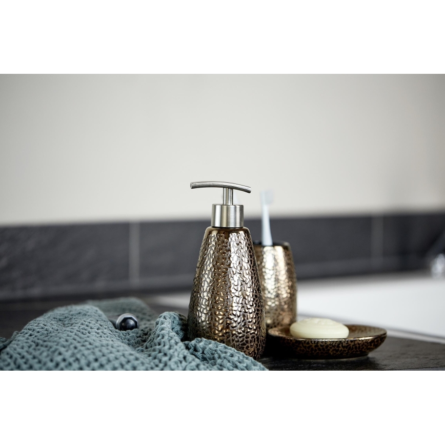 WENKO 69109800 - Bathroom set MARRAKESH 12,5x41 cm brown