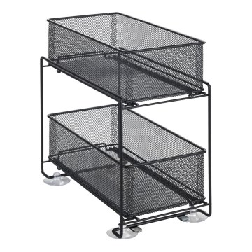 WENKO 69768800 - GIOMA Outlet Holder 35 x 33.5 cm, Black