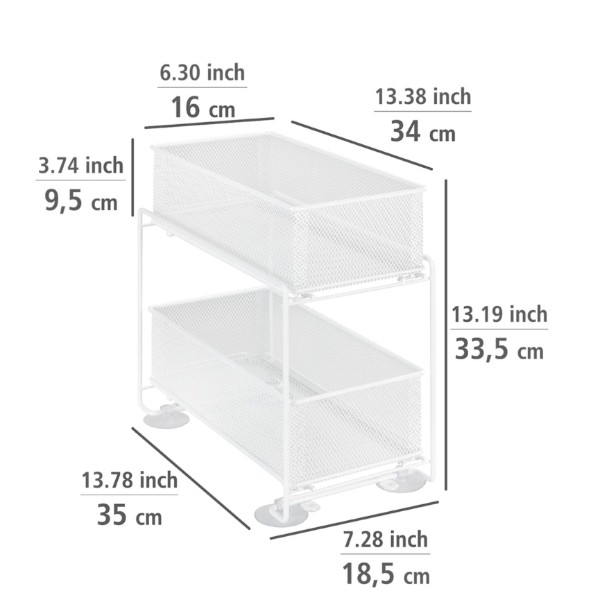 WENKO 69769800 - GIOMA Holder 35 x 33.5 cm, White