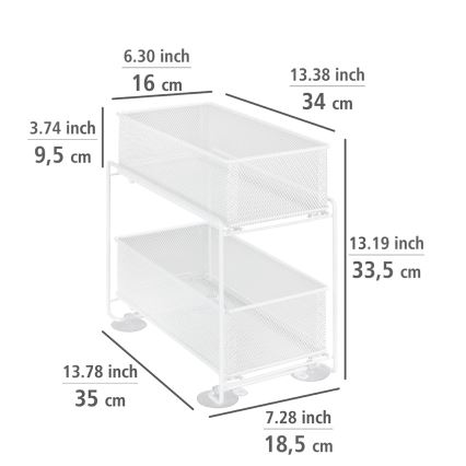 WENKO 69769800 - GIOMA Holder 35x33,5 cm White