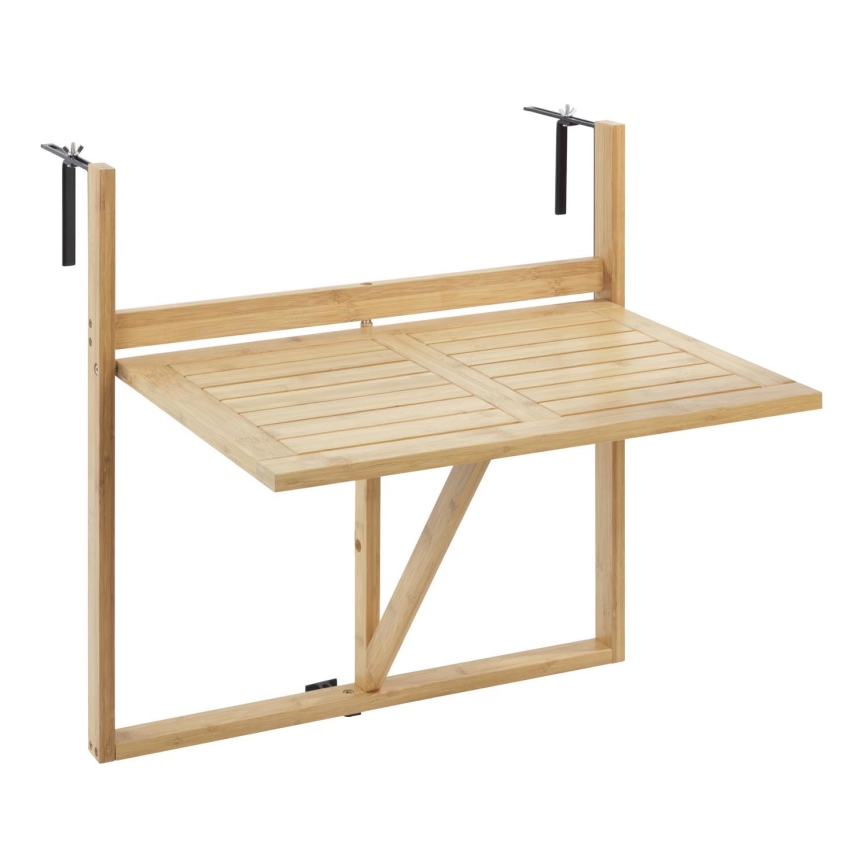 WENKO 69806800 - WAIKIKI Table 64x65 cm White/Brown