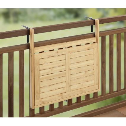 WENKO 69806800 - WAIKIKI Table 64x65 cm White/Brown