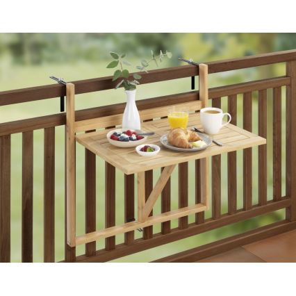 WENKO 69806800 - WAIKIKI Table 64x65 cm White/Brown