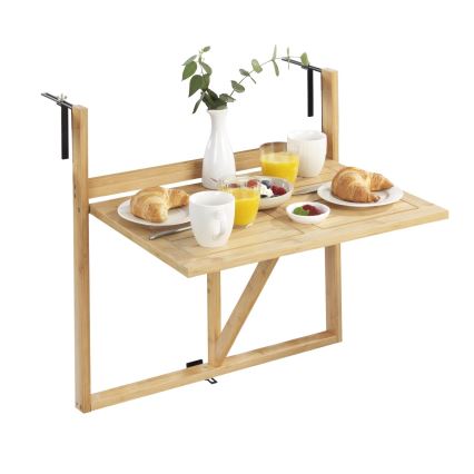 WENKO 69806800 - WAIKIKI Table 64x65 cm White/Brown