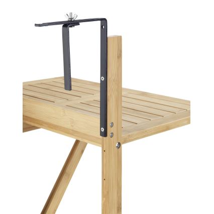 WENKO 69806800 - WAIKIKI Table 64x65 cm White/Brown