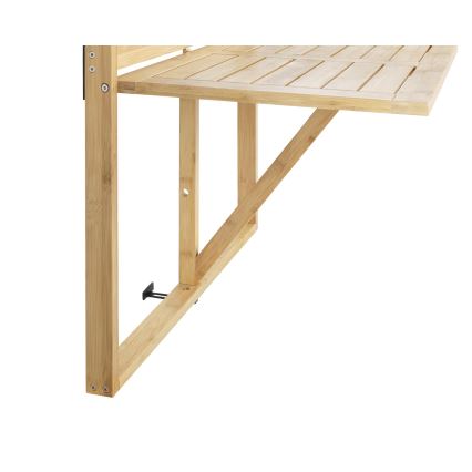 WENKO 69806800 - WAIKIKI Table 64x65 cm White/Brown