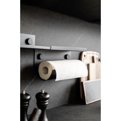 WENKO 71144800 - JET Roll Holder 30x15 cm, Black