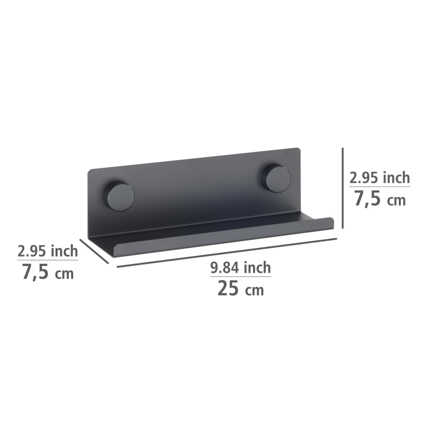 WENKO 71145800 - JET Stand 25 x 7.5 cm, Black