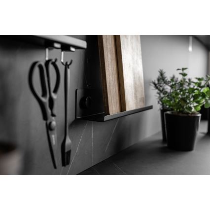 WENKO 71146800 - JET Spice Jars 40 x 7.5 cm Black