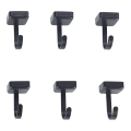 WENKO 71149800 - JET Hooks 2,2x3,9 cm black/silver