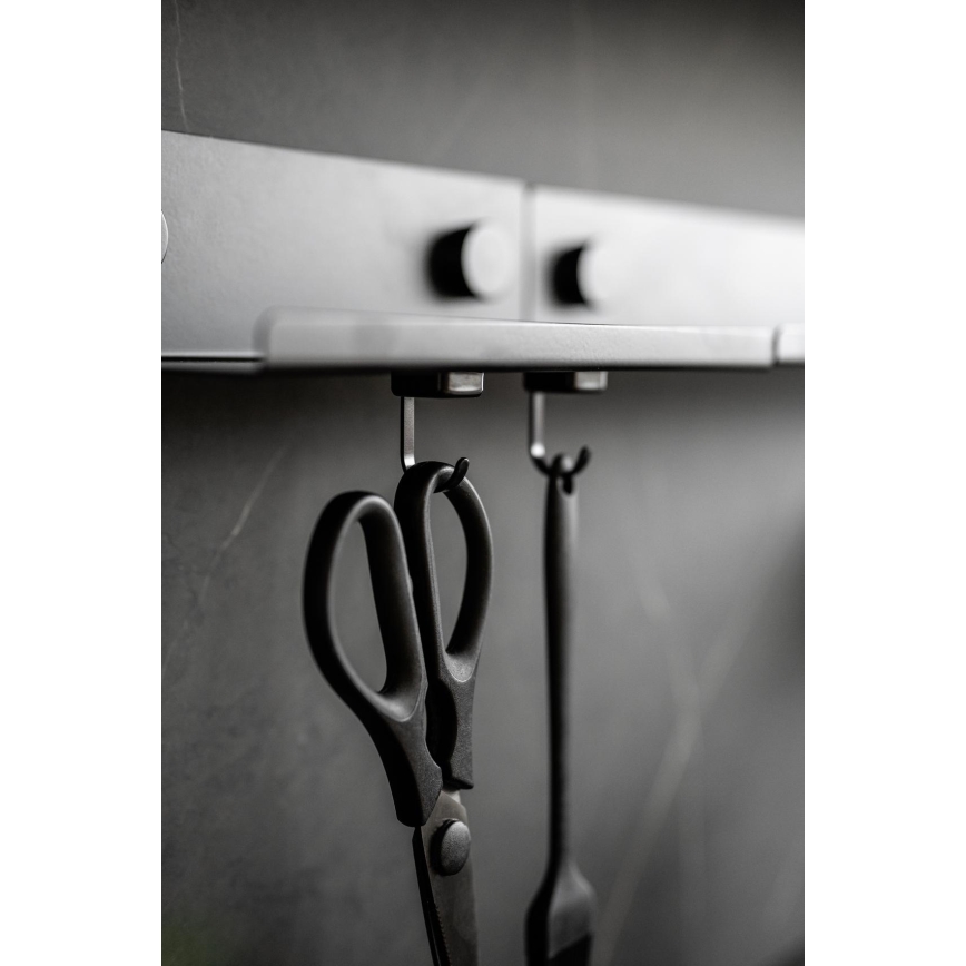 WENKO 71149800 - JET Hooks 2,2x3,9 cm black/silver