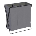WENKO 71297800 - TRIO Laundry Hamper 69x76 cm grey/black
