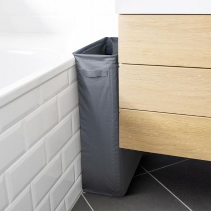 WENKO 71299800 - SLIM laundry hamper 20x60 cm anthracite