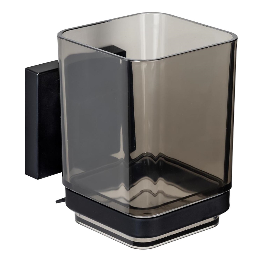 WENKO 71443800 - Tumbler VACUUM-LOC QUADRO ED 7.5 x 10 cm Black