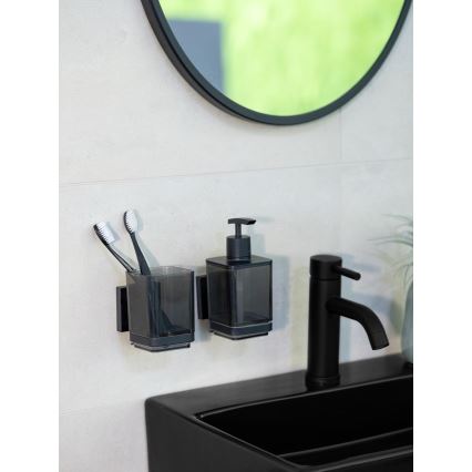 WENKO 71443800 - Tumbler VACUUM-LOC QUADRO ED 7.5 x 10 cm Black