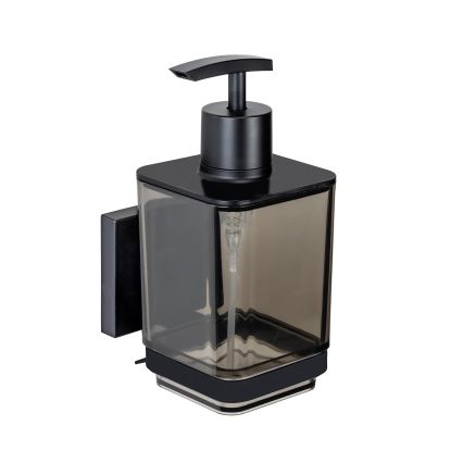 WENKO 71444800 - VACUUM-LOC QUADRO ED Soap Dispenser, 7.5 x 16 cm, Black