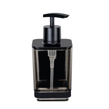 WENKO 71444800 - VACUUM-LOC QUADRO ED Soap Dispenser, 7.5 x 16 cm, Black