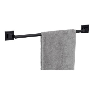 WENKO 71445800 - VACUUM-LOC QUADRO ED towel rail 60.5x6 cm black