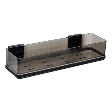 WENKO 71446800 - VACUUM-LOC QUADRO ED Shelf 38.5 x 14.5 cm, black