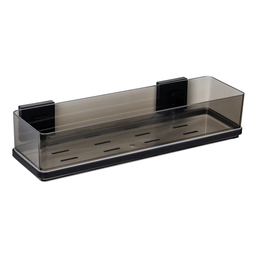 WENKO 71446800 - VACUUM-LOC QUADRO ED Shelf 38.5 x 14.5 cm, black