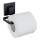 WENKO 71447800 - VACUUM-LOC QUADRO ED Toilet Paper Holder 14x11 cm, Black