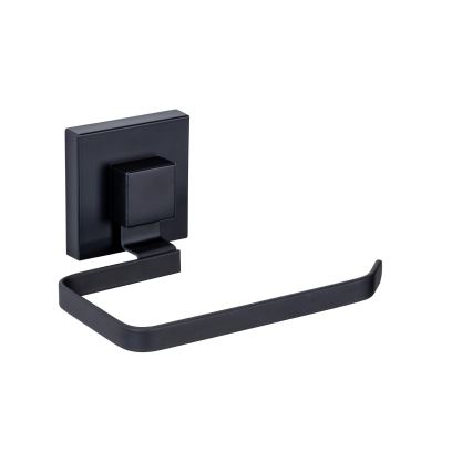 WENKO 71447800 - VACUUM-LOC QUADRO ED Toilet Paper Holder 14x11 cm, Black