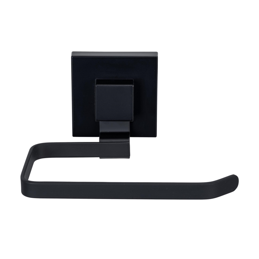 WENKO 71447800 - VACUUM-LOC QUADRO ED Toilet Paper Holder 14x11 cm, Black