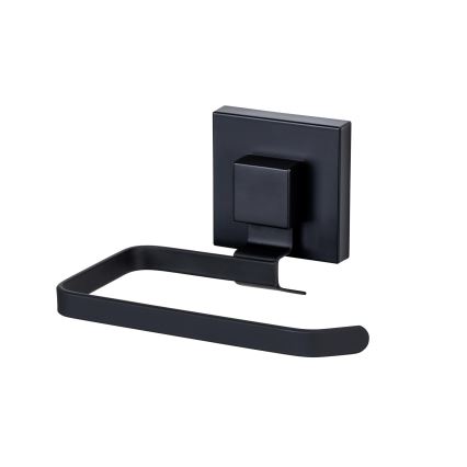 WENKO 71447800 - VACUUM-LOC QUADRO ED Toilet Paper Holder 14x11 cm, Black