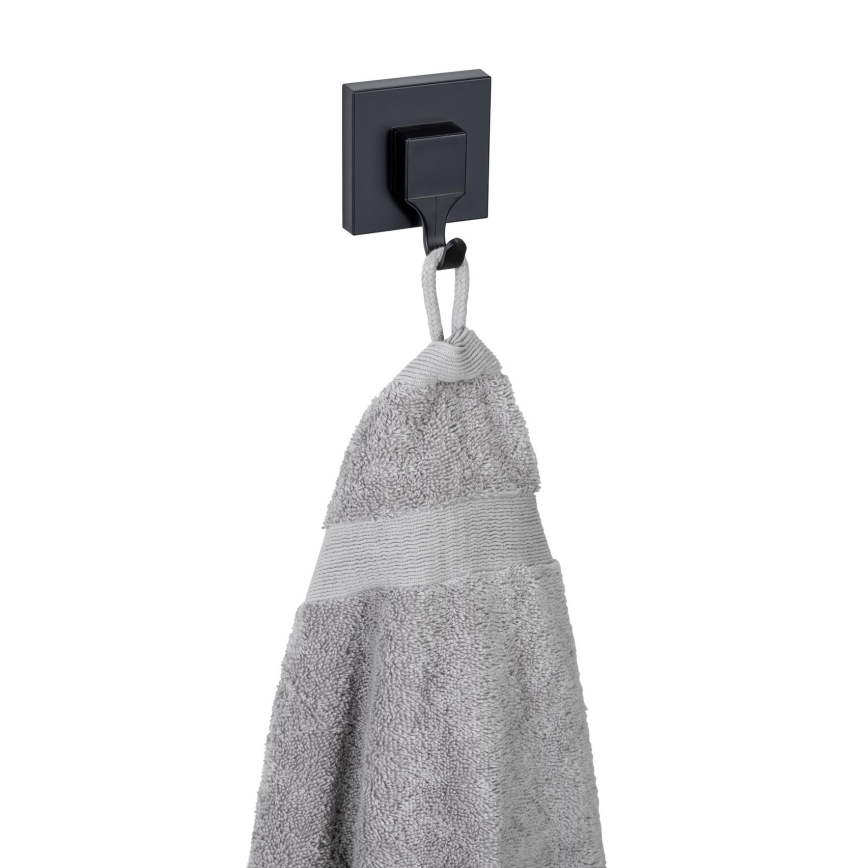 WENKO 71448800 - VACUUM-LOC QUADRO ED Hook 6 x 7 cm Black