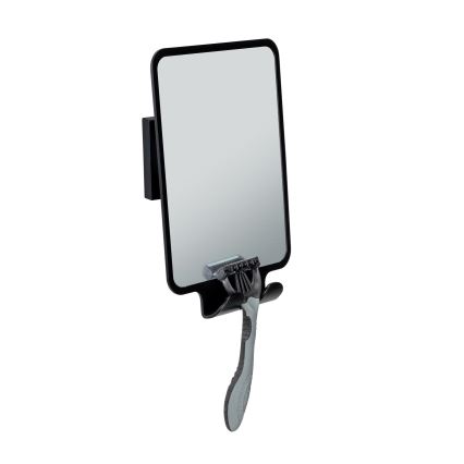 WENKO 71449800 - VACUUM-LOC QUADRO ED Mirror 14 x 19.5 cm, Black