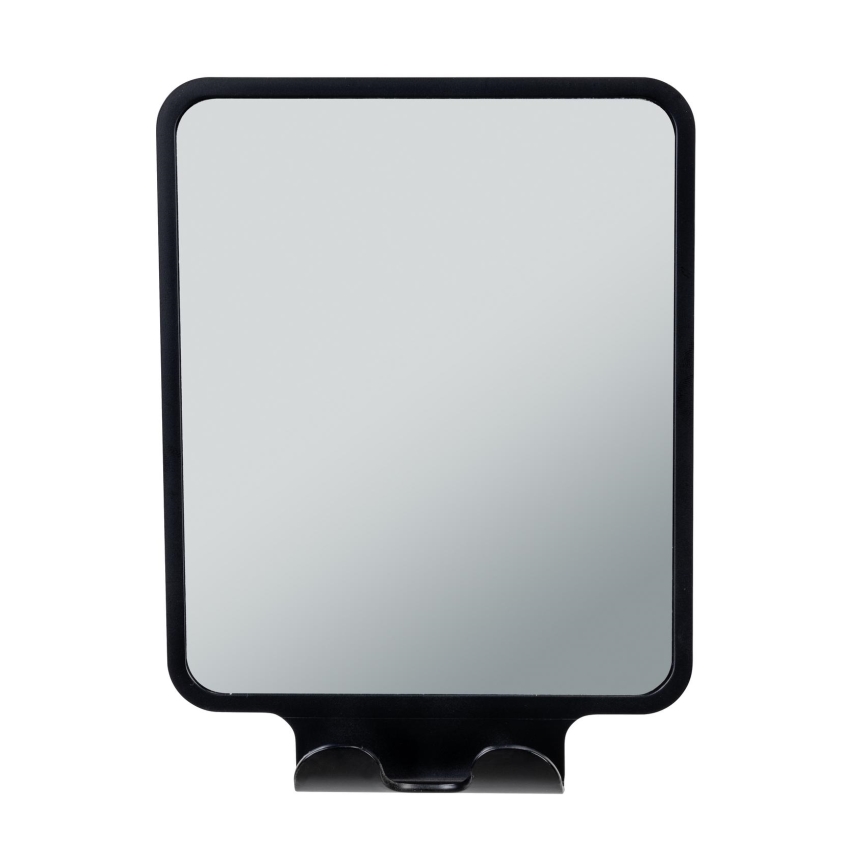 WENKO 71449800 - VACUUM-LOC QUADRO ED Mirror 14 x 19.5 cm, Black