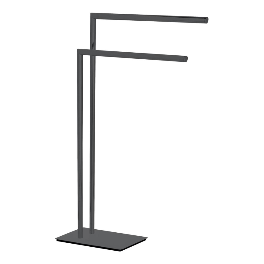 WENKO 71555800 - RECCO Towel Rack, 48 x 80.5 cm, Black