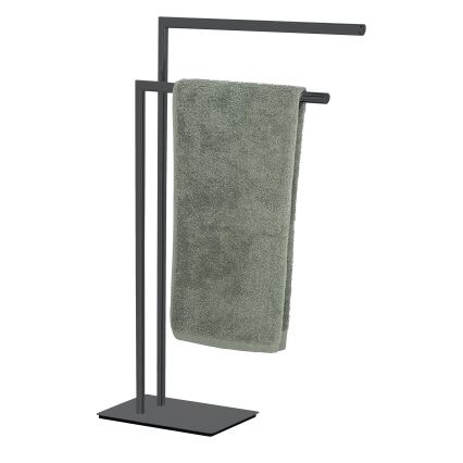 WENKO 71555800 - RECCO Towel Rack, 48 x 80.5 cm, Black