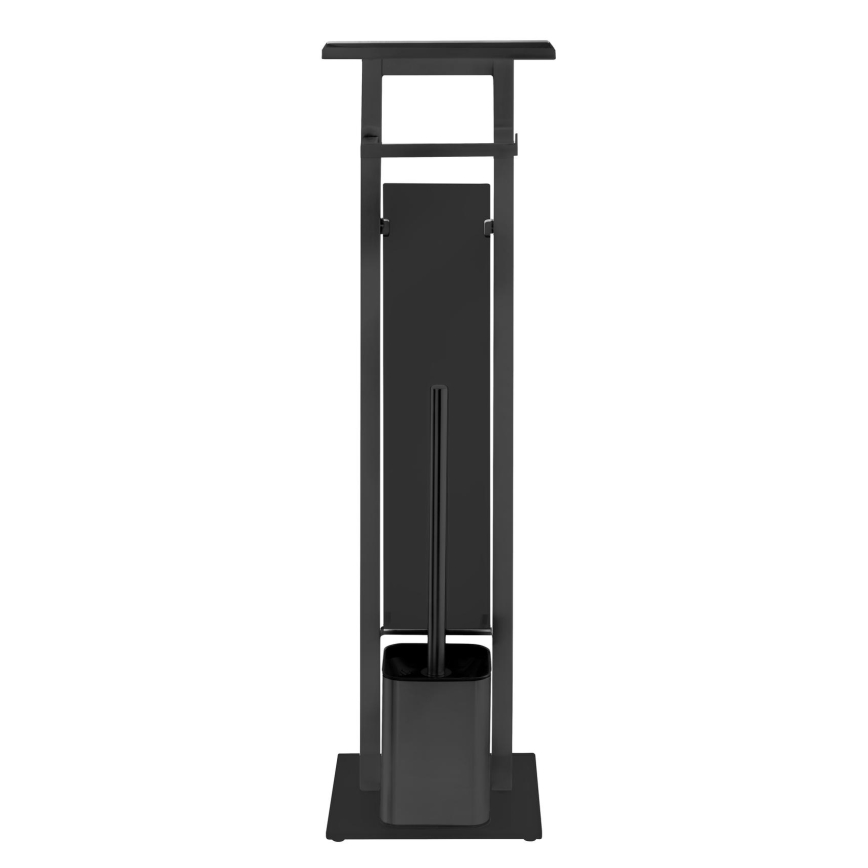 WENKO 71558800 - DEBAR toilet set 21 x 70.5 cm stainless steel/black