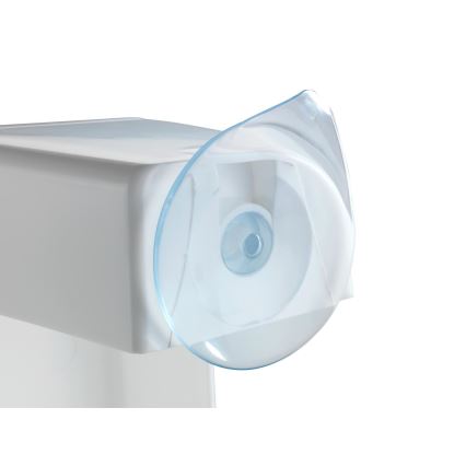 WENKO 73361100 - SECURA Bath Stool, 40 x 31 cm, White/Clear