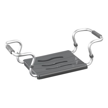 WENKO 73392500-Safety seat for the bathroom 26x18 cm silver/anthracite
