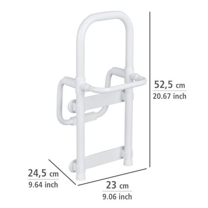 WENKO 8110100-Grab Bar SECURA 23x52 cm white