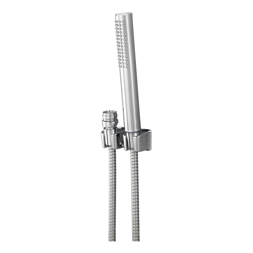 WENKO 81340100 - DUO Shower, 170 x 2.7 cm, Polished Chrome / Silver / Grey