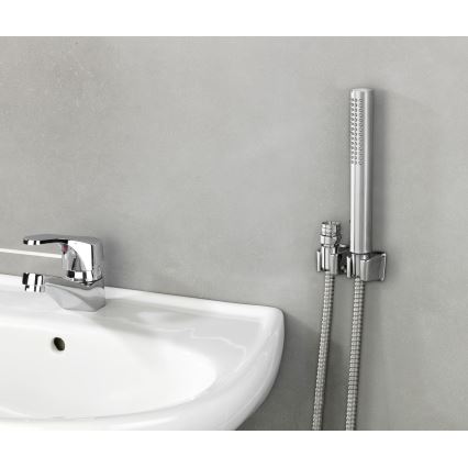 WENKO 81340100 - DUO Shower, 170 x 2.7 cm, Polished Chrome / Silver / Grey