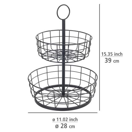 WENKO 88740800 - LOFT Basket 28 x 39 cm, Black