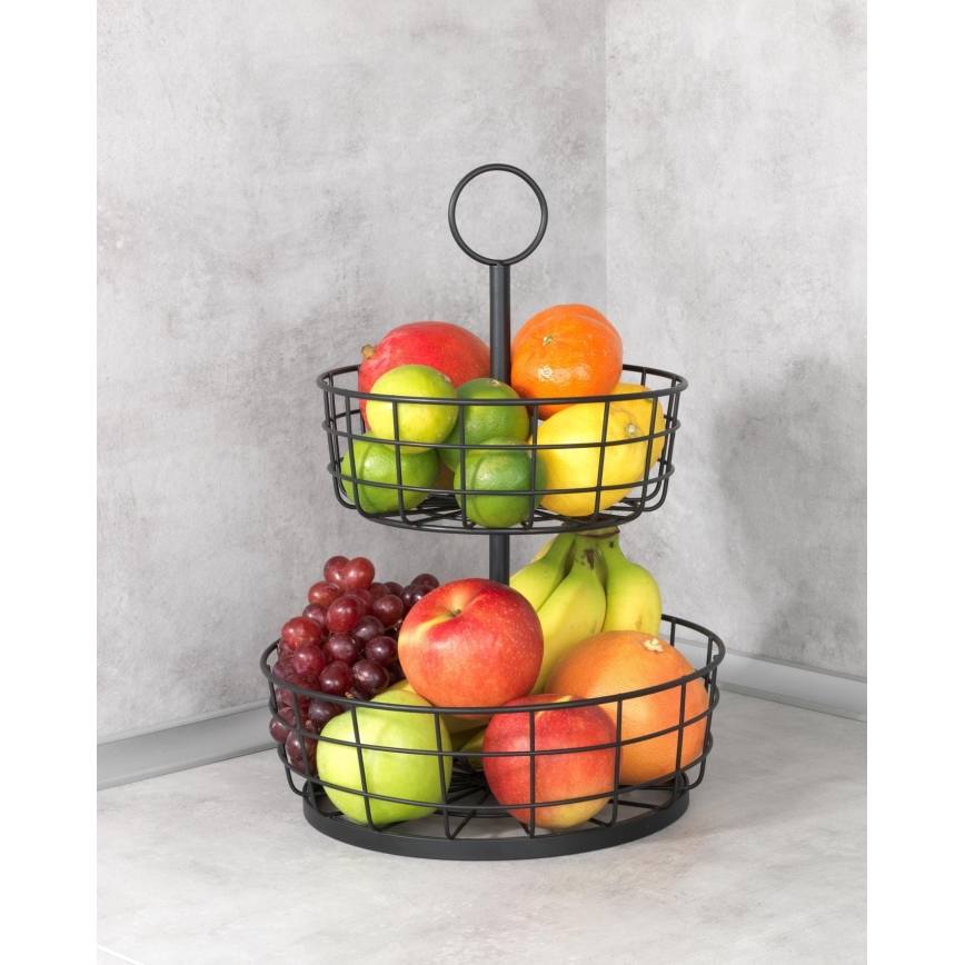 WENKO 88740800 - LOFT Basket 28 x 39 cm, Black