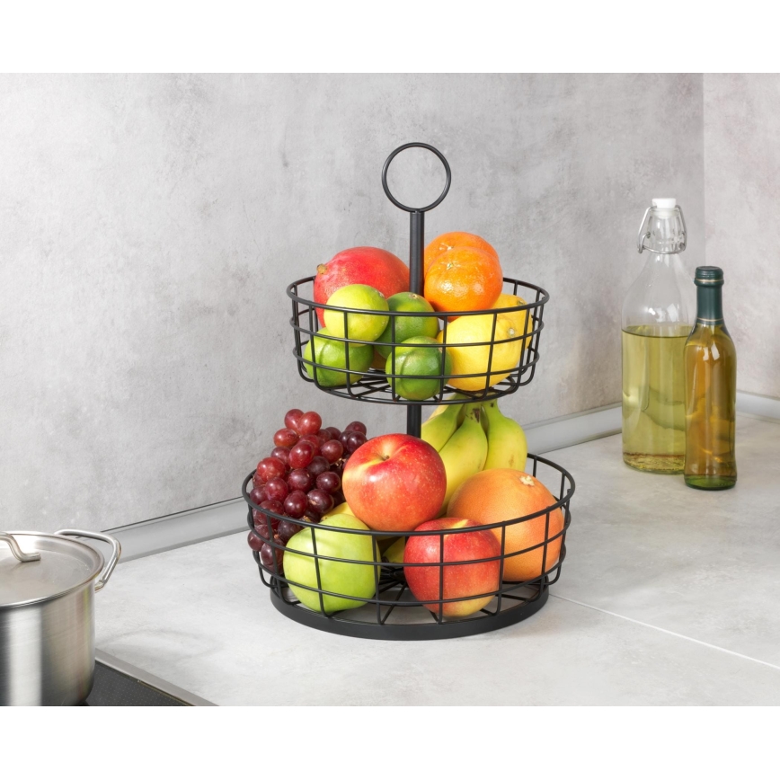 WENKO 88740800 - LOFT Basket 28 x 39 cm, Black