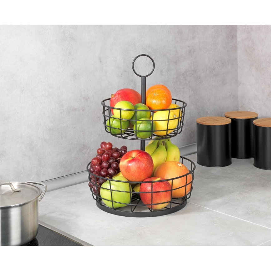 WENKO 88740800 - LOFT Basket 28 x 39 cm, Black