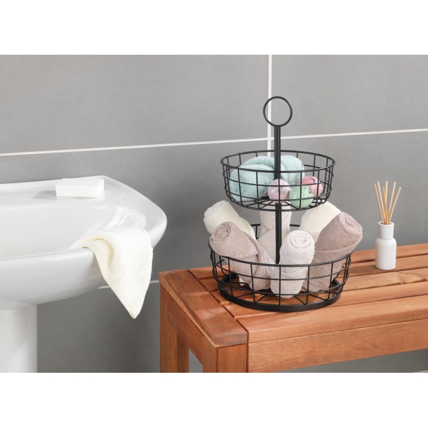 WENKO 88740800 - LOFT Basket 28 x 39 cm, Black