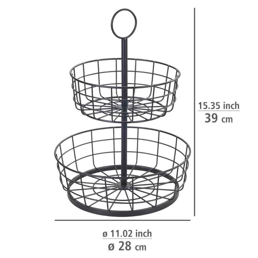 WENKO 88740800 - LOFT Basket 28x39 cm Black