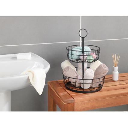 WENKO 88740800 - LOFT Basket 28x39 cm Black